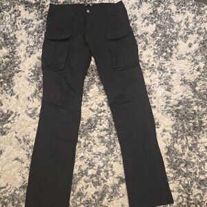 American Stitch Men’s Slim Fit Cargo Pants | Size 32 | Black